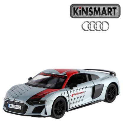 kinsmart audi r8 šedé 1