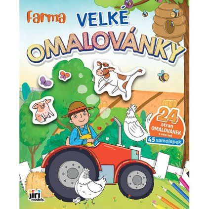 omalovánky samolepky farma 1