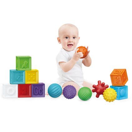 set kostky a míčky pro děti 1