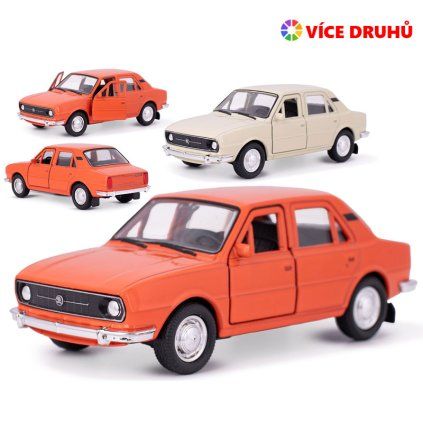 Welly Škoda 105L 1976 12 cm kovová na zpětný chod (5606)