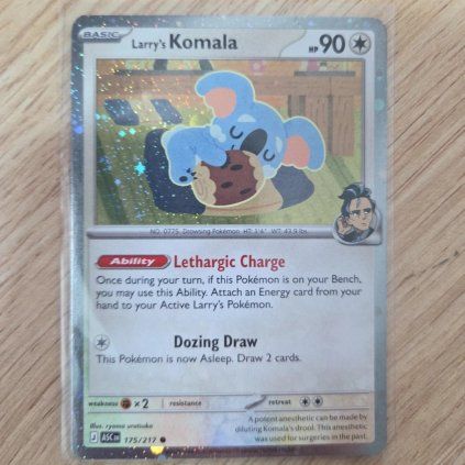 Pokémon Larry's Komala Cosmos Holo Ascended Heroes 175/217 (0030)