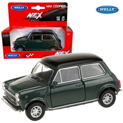 welly mini cooper zelený 1