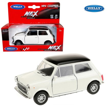welly mini cooper bílý 1