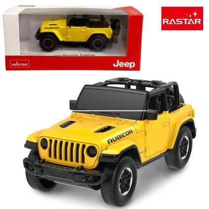 rastar jeep wrangler žlutý 1