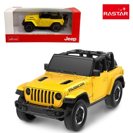 rastar jeep wrangler žlutý 1