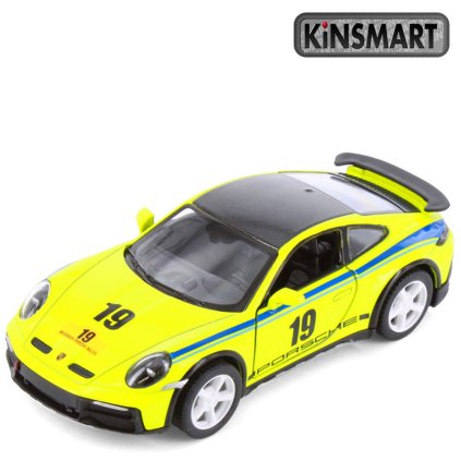 kinsmart porsche 911 rallye žluté 1
