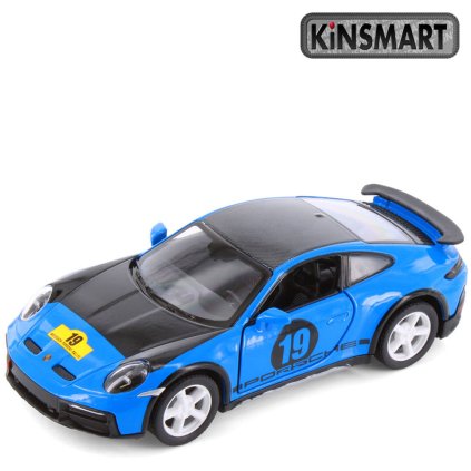 kinsmart porsche 911 rallye modré 1