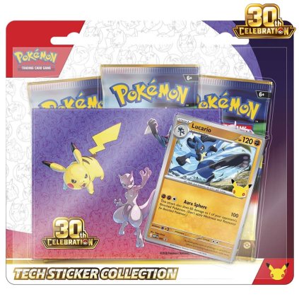 pokémon 30th celebrations Tech Sticker Collection lucario 1