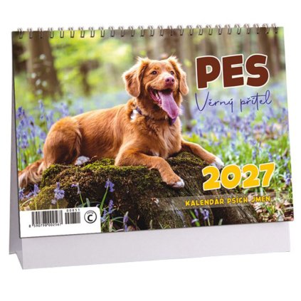 Stolní kalendář Pes - věrný přítel 2027 (2567-00851)