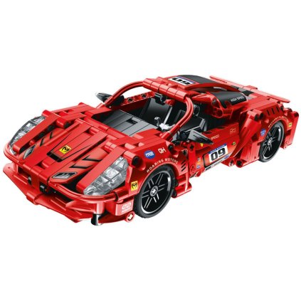 stavebnice auto červené 1