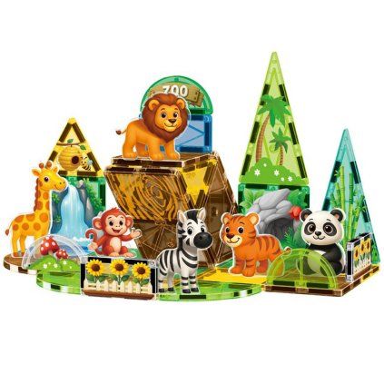 magnetická stavebnice zoo 2