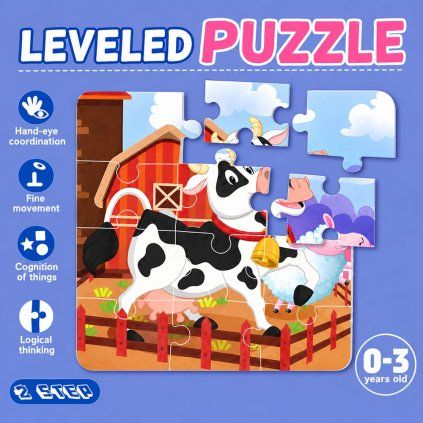magnetické puzzle farma 1