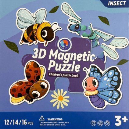 magnetické puzzle kniha hmyz 1