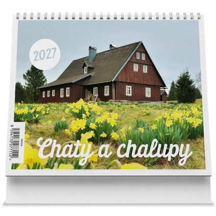 stolní kalendář mini 2027 chaty a chalupy 1