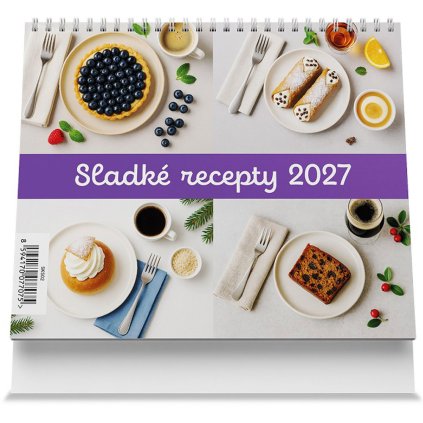 stolní kalendář mini 2027 sladké recepty 1