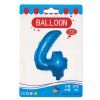 Fóliový balónek modrý číslo 4 - 82 cm (4514)