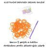 Loom Bands Pletací gumičky zelené 1, 200ks + háček
