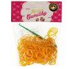 (33) Loom Bands Pletací gumičky oranžové 200ks + háček