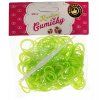 (58) Loom Bands Pletací gumičky světle zelené 200ks + háček