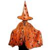 Čarodějnický plášť s kloboukem oranžový 5 (1238)
