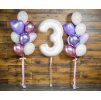 fóliový balónek číslo bílý 3b
