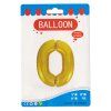 Fóliový balónek zlatý číslo 0 - 82 cm (4514)