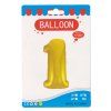 Fóliový balónek zlatý číslo 1 - 82 cm (4514)