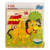 kostky puzzle domácí zvířata 4
